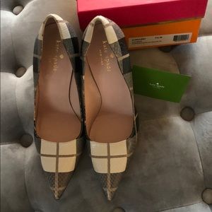 Kate Spade Licorice Pumice\Black Plaid 7.5M